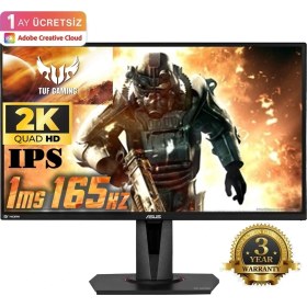 Resim Asus Tuf Gaming VG27AQZ 27 inç 165Hz 1ms WQHD Adaptive Sync IPS Gaming Monitör 