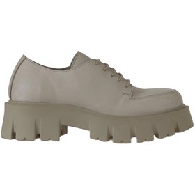 Resim Bueno Shoes Bej Deri Kadın Dolgu Topuklu Ayakkabı 01wv4604 