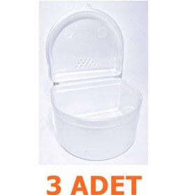 Resim Diş Protez. Diş Saklama Taşıma Koruma Kutusu Kabı (3 Adet) 