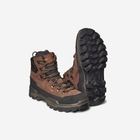 Resim Decathlon Solognac Unisex Su Geçirmez Deri Avcı Botu - Kahverengi - Crosshunt 500 