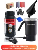 Resim Kraftech Yeni Nesil Premium I Buharlı Araba Far Temizleme Ve Parlatma Seti - 9 Parça Ürün 