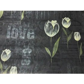 Resim Siyah Çiçek Desen 10 M2 Duvar Kağıdı N106 Çok Renkli 