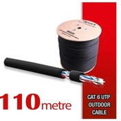 Resim Qport Yüksek Bakır Utp 23Awg 0.58 MM Dış Ortam Cat6 Outdoor Kablo 110 Metre 