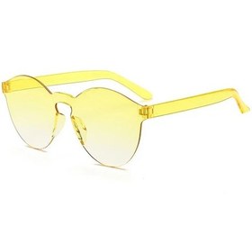Resim Moonbıffy Motosiklet Moda Yuvarlak Şeker Lens Uv400 Çerçevesiz Güneş Gözlüğü Kadın/erkekwhıtebej51 Beyaz 