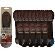 Resim Çocuk Bebek Çekmece Dolap Güvenlik Kilidi Çok Amaçlı Kilit Kahverengi 15 Adet Çok Renkli 