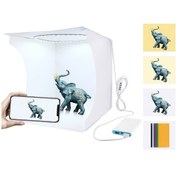 Resim Reedark "taşınabilir Fotoğraf Stüdyosu - 6 Renk Fonlu Led Işıklı Mini Çekim Çadırı" 