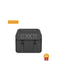 Resim Groove Max Plus XXL 1800W (4 L + 4 L) 8 L Çift Hazneli Smart Yağsız Beyaz Sıcak Hava Fritözü 