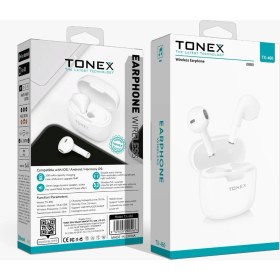 Resim Tonex TX-460 Bluetooth Kulaklık Kablosuz V5.3+Edr - Beyaz 