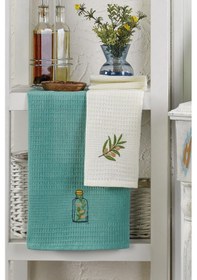 Resim Rebeka Mutfak Havlusu Kurulama Bezi Seti 6'lı Mint 