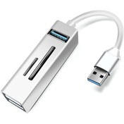 Resim Sones 15101 5'i 1 Arada Usb3.0 - 3 X Usb + Sd / Tf Kart Okuyucu Hub Adaptörü Gümüş 