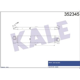 Resim KALE 352345 INTERCOOLER DUCATO 2.3 JTD 06- 