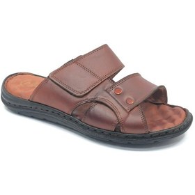 Resim Asker 1927 %100 Hakiki Deri Erkek Full Ortapedik Terlik Taba 