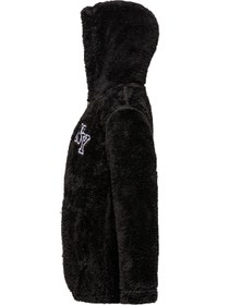 Resim Erkek Çocuk Siyah Kapşonlu Peluş Ceket - Siyah / 9-10 Yaş 