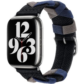 Resim Watch 44mm Uyumlu CLO- KRD-97 Sarmal Örgü Tasarımlı Kordon 