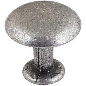 Resim Gürçayhırdavat Mantar Düğme Kulp Antik Gümüş 