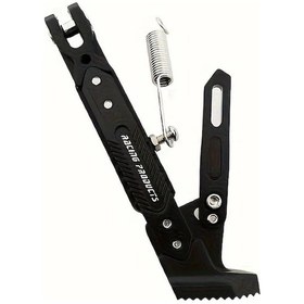 Resim Hightower Siyah Dayanıklı Motosiklet Ayaklıkları: Kaymaz Taban, Aletsiz Montaj, Tüm Modeller İçin 