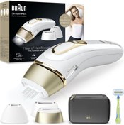 Resim Braun Pro 5 Premium 400.000 Bin Atımlı Çanta ve Venus Tıraş Makinesi Hediyeli 3 Başlıklı Epilasyon 