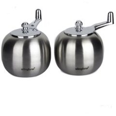 Resim Ultraform Metal Karabiber ve Tuzluk Değirmen Seti 9 Cm 
