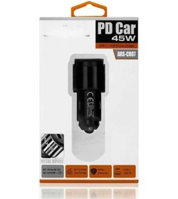Resim 45w Pd Usb Oto Şarj Kafa Hızlı Şarj Çakmaklık Adaptörü, Usb-c Ve Usb-a Çıkışlı, İphone Ve Android Uyumlu 