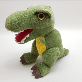 Resim Peluş T-rex Dinazor Peluş Oyuncak Uyku Ve Oyun Arkadaşı Yeşil 