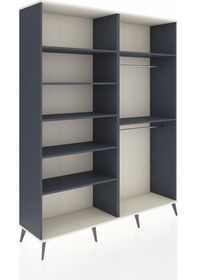 Resim Hyperion Gardrop 7 Raflı 2 Askılı 176x44x221 Antrasit-aytaşı/antrasit Aytaşı/antrasit 