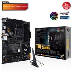 Resim ASUS TUF GAMING B550-PLUS WIFI II AM4 DDR4 SES GLAN DP/HDMI SATA3 USB3.2 ATX 