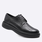 Resim Fosco Hakiki Deri Sneaker Erkek Ayakkabı Siyah 9966 