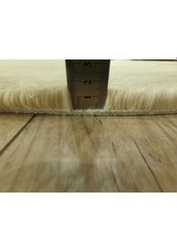 Resim Balat Halı Dekoratif Kahverengi Peluş Yumuşak Yuvarlak-oval Halı 