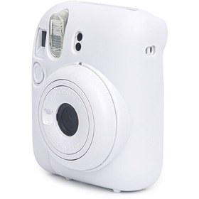 Resim Fujifilm Instax Mini 12 Makine Uyumlu Beyaz Koruyucu Silikon Kılıf 