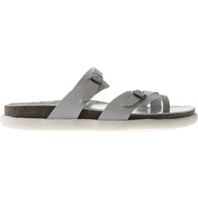 Resim Bueno Shoes Gri Deri Kadın Parmak Arası Terlik 01ws11000 