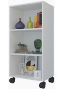 Resim Kenzlife Kitaplık Beril 088 060 020 Byz Tekerlekli Mutfak Dolabı Banyo Ofis Ayakkabılık Kiler 