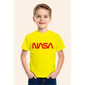 Resim Karya ButikKırmızı Nasa Logo Baskılı Sarı Çocuk T-Shirt1 