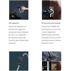 Resim TEFAL Turbo Fırçalı Çok Aparatlı Toz Torbasız Elektrikli Süpürge-Effitech®Motor ile %80 tasarruf 500W 