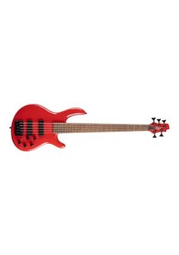 Resim Cort C5 Deluxe Crd Bas Gitar, 5 Telli, Şeker Kırmızısı 