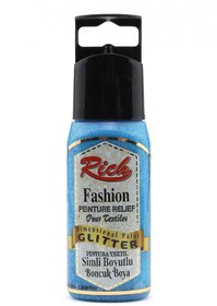 Resim Rich Turkuaz Simli Boyutlu Boncuk Boya 60cc 970 