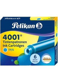 Resim Pelikan Dolma Kalem Tüpü 6 Lı Turkuaz 4001 
