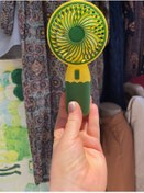 Resim TASARIM13 Mini Fan Masaüstü Taşınabilir Telefon Stantlı Vantilatör 2 si 1 Arada Taşınabilir Masaüstü Fan 