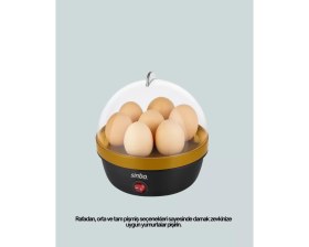 Resim Asiltech 7 Yumurta Kapasiteli Buharlı Yumurta Pişirme Cihazı Sesli Uyarılı 