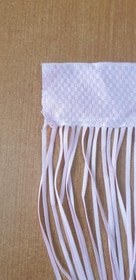 Resim DÜZ İP PEMBE RUSTİK EN 100 CM BOY 210 CM HAZIR İP PERDE 