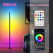Resim NBBUFF USB Köşe Zemin Lambası, USB Arayüz Elektronik Lamba, LED Köşe Lambası Uygulama ve Uzaktan, RGBICW 16 Milyon DIY Renk ve 68 + Sahne, Müzik Senkronizasyonu, Renk Değiştirme Akıllı USB Ortam Aydınlatması Oturma Odası, Yatak Odası ve Oyun Odası için 