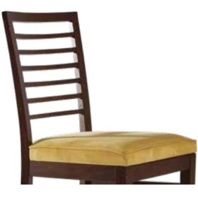 Resim Bengimobilya Sandalye Zus217 Çıta Model Parlak Ceviz Boya Ahşap Kayın Iskelet 