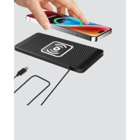 Resim Teknodayım Manyetik Şarj Pedi 7.5W 10W 15W Hızlı Şarj Kaymaz Tabanlı 