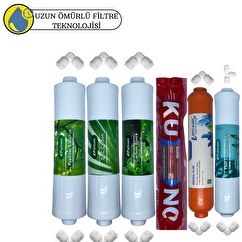 Resim Pemax Water Solutions Puricom Kapalı Kasa Su Arıtma Cihazlarına Sertifikalı 6'lı Orijinal Lg Kuno Mebran Mineral 