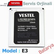 Resim Vestel Uyumlu E3 Batarya 2230Mah Sıfır Vakumlu Ambalajında 