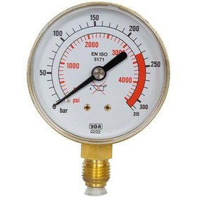 Resim Yıldız Basınç Göstergesi - 230 Bar Kadran Sonu 315 Bar 