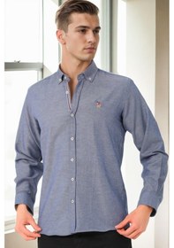 Resim G674 Dewberry Erkek Gömlek-kot Mavisi-4 Kot Mavisi-4 