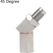 Resim Xiyu Shop 45 Derece Tarzı Evrensel O2 Oksijen Sensörü Genişletici 90 Derece 02 Bung Uzatma Katalitik Konvertör O2 Oksijen Sensörü Ara Parçası (Yurt Dışından) 