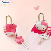 Resim Sanrio Hello Kitty Mini Kilit - Sevimli Karikatür Tasarımı, Bavullar ve Ofis Çekmeceleri için Çok Fonksiyonlu 