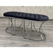 Resim Ed Efelez Design Puf Bench Gümüş 