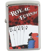 Resim Zippo Çakmak 207-005343 Royal Flush 